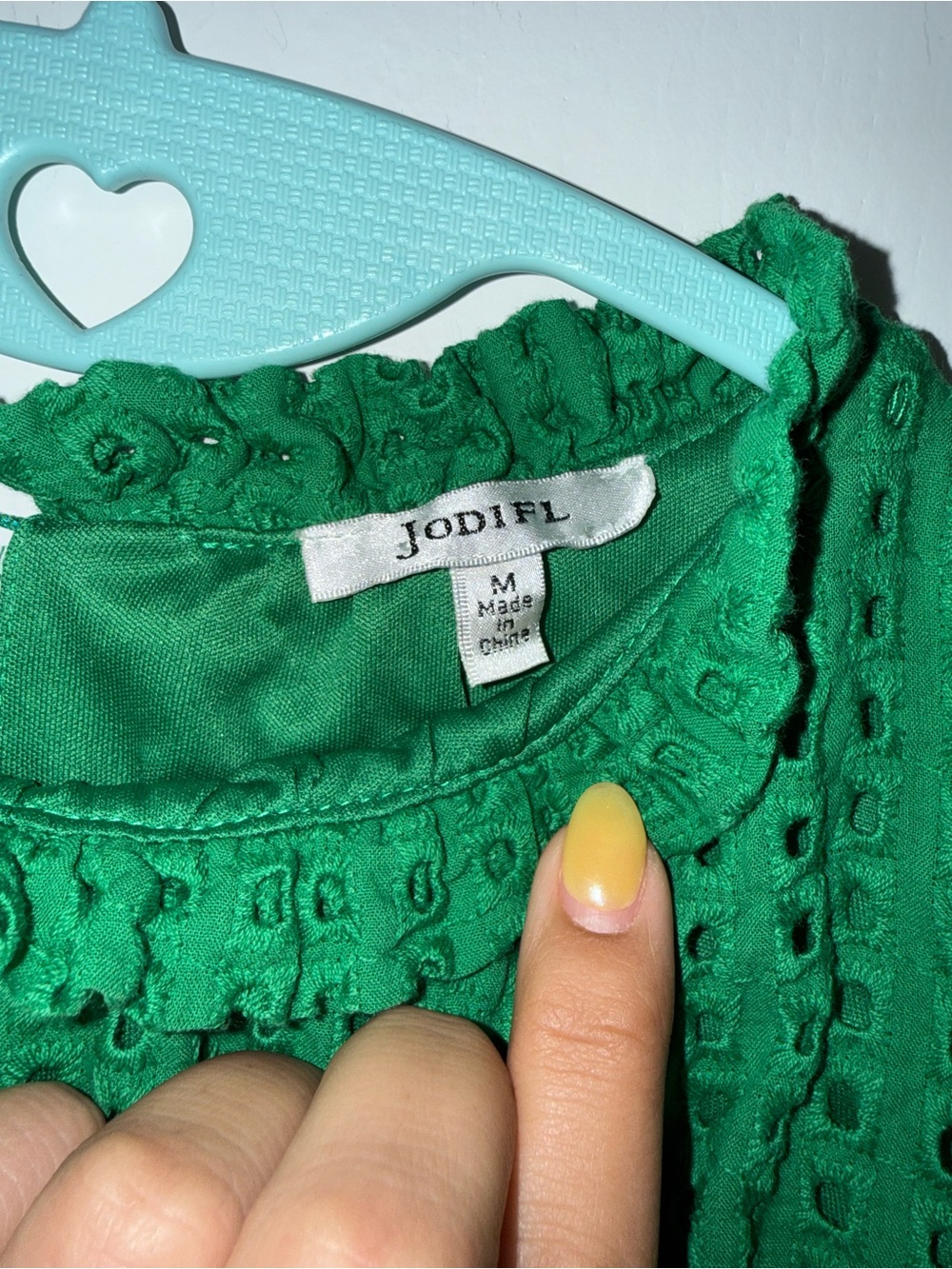 Jodifl Eyelet Ruffle Top - Picture 2 of 3